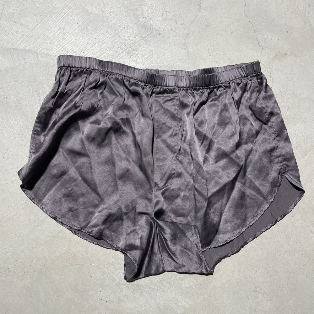 Rare Vintage Men's Victorias Secret Gentleman Silk Fly Front Sleep Shorts Size M